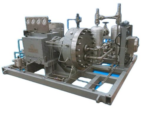 ضاغط الحجاب الحاجز غاز الهواء الهيدروجين 55kw الهيدروجين كفاءة عمل عالية المدخل 2mpa تدفق تفريغ 240nm3/h H2